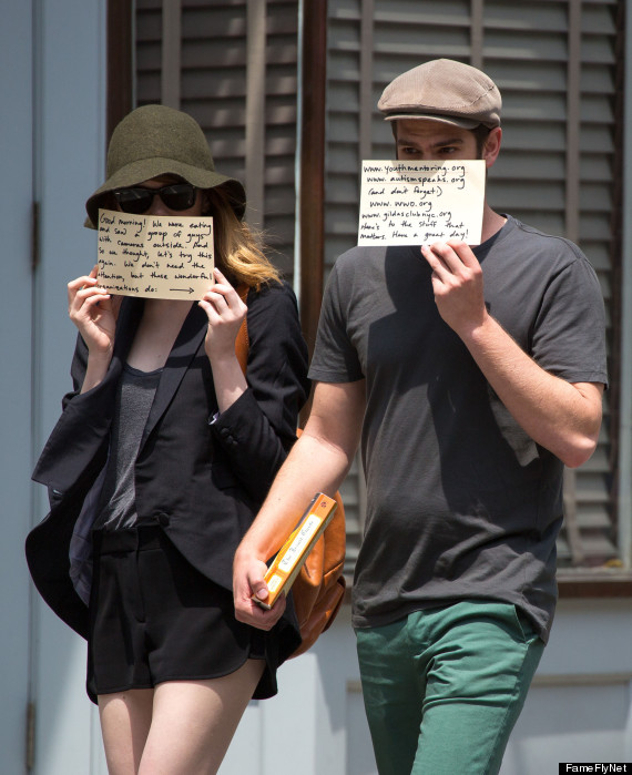 Emma Stone & Andrew Garfield Share A Message